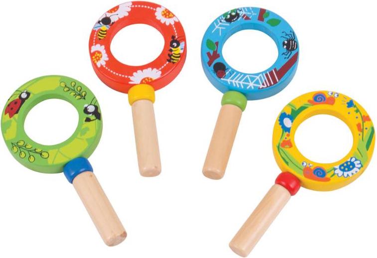 Bigjigs Holzspielzeug Vergrößerungsglas BJ235