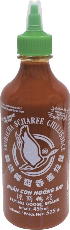 FLYING GOOSE Sriracha 455ml | scharfe Chilisauce | Hot Chilli Sauce 183