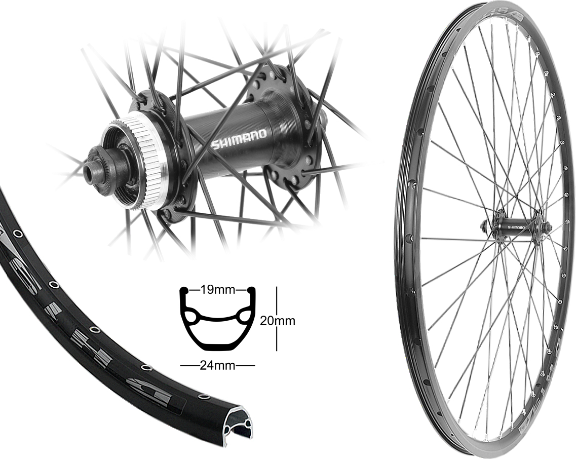 Bärwinkels 28 Inch Rear Wheel 19-622 Disc Shimano  Produktbild-Vorschau 3