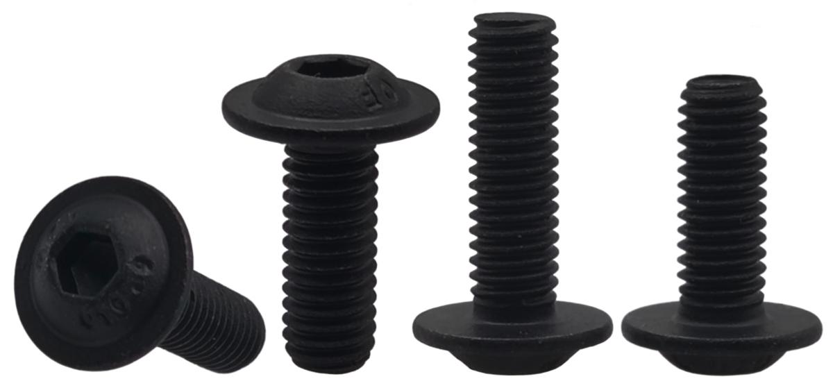 Jaybeebikerbits Titan Flansch-Inbusschrauben M6 – Mit Bund, Für Verkleidungen (Titan, Grade 5)