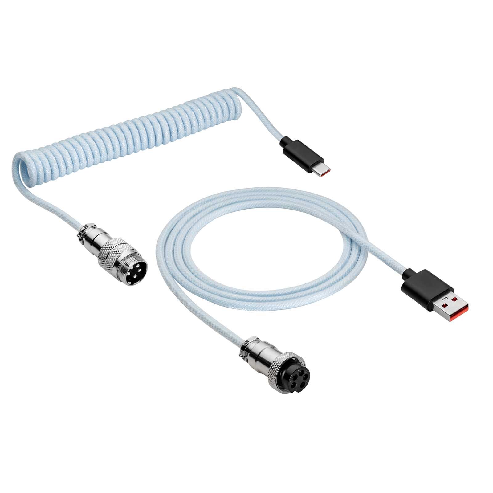Akyga AK-USB-48, 3 m, USB A, USB C, USB 2.0, Weiß