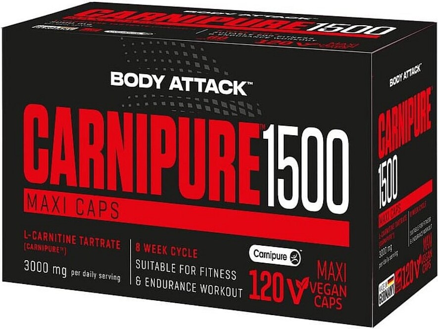 Body Attack Sports Nutrition Body Attack Carnipure1500 - 120 VCaps