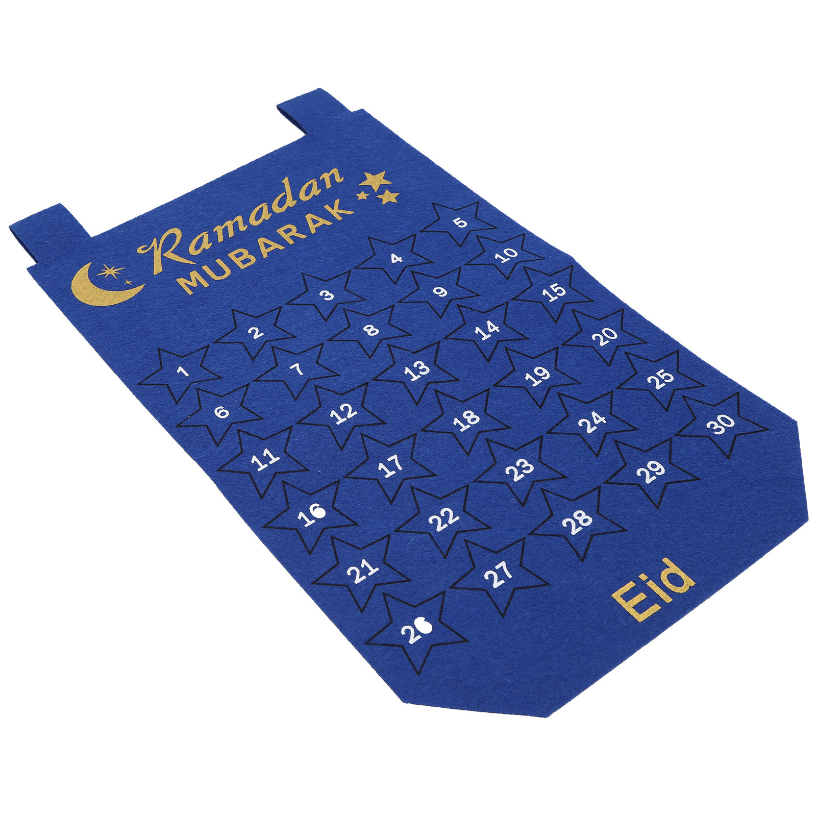 Cocosity Eid Mubarak Adventskalender,Stoff Kalender,Ramadan Kalender,Hängender Stoff Kalender,Kalender,Ramadan Dekoration Zubehör
