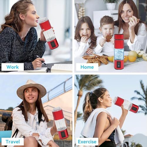 Gugxiom Wasserstoffwasserflaschengenerator High PPB 5000, hydrierte Flasche, 2 Modi, wiederaufladbar tragbar (rot)