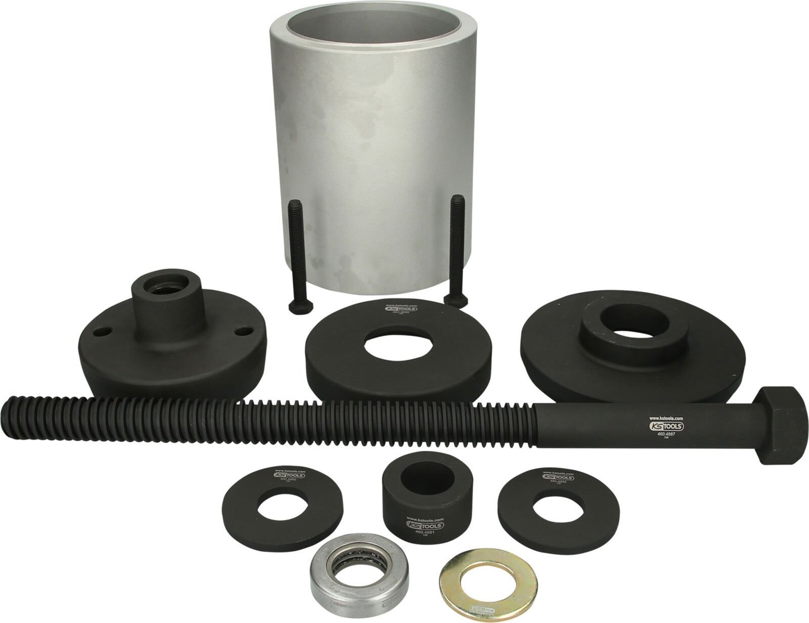 KS TOOLS 460.4885 3D-Buchsen-Werkzeug-Satz für SAF-Achsen, Mercedes DCA- und HT-Achsen, 12-tlg