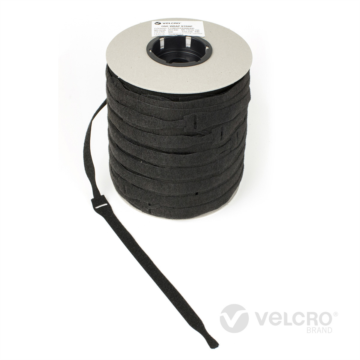 VELCRO One Wrap Strap 20mm x 150mm, 750 Stück, flammhemmend, schwarz