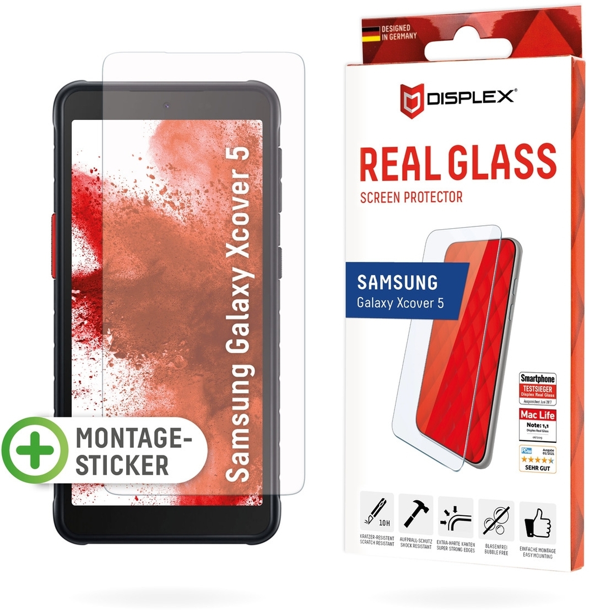 DISPLEX Real Glass 2D Samsung Xcover 5