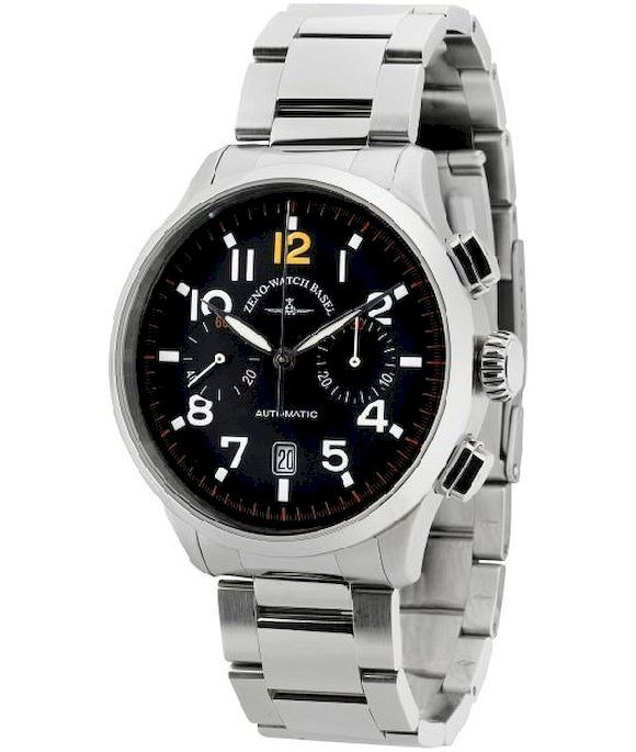 Zeno-Watch - Náramkové hodinky - Pánske - Pilot Retro Tre Chrono Bicompax 6302BHD-a15M