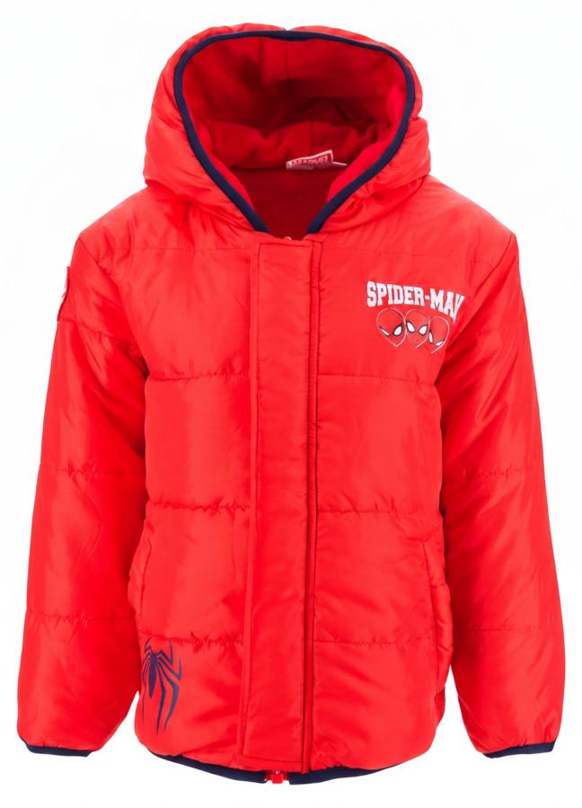 E Plus M Winterjacke MARVEL Marvel Spiderman Kinder Winterjacke Jungen Jacke mit Kapuze - 128, Rot