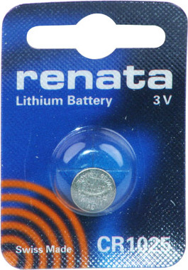Lithium-Batterie CR1025 3Vdc 38mA RENATA CR1025 RENATA