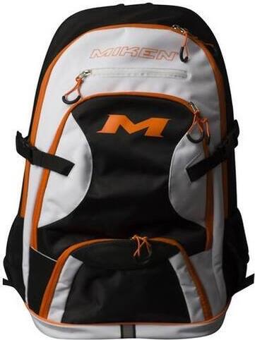 Miken MKBG-BP Backpack Color Black/White/Orange Baseball/Softball Artikel