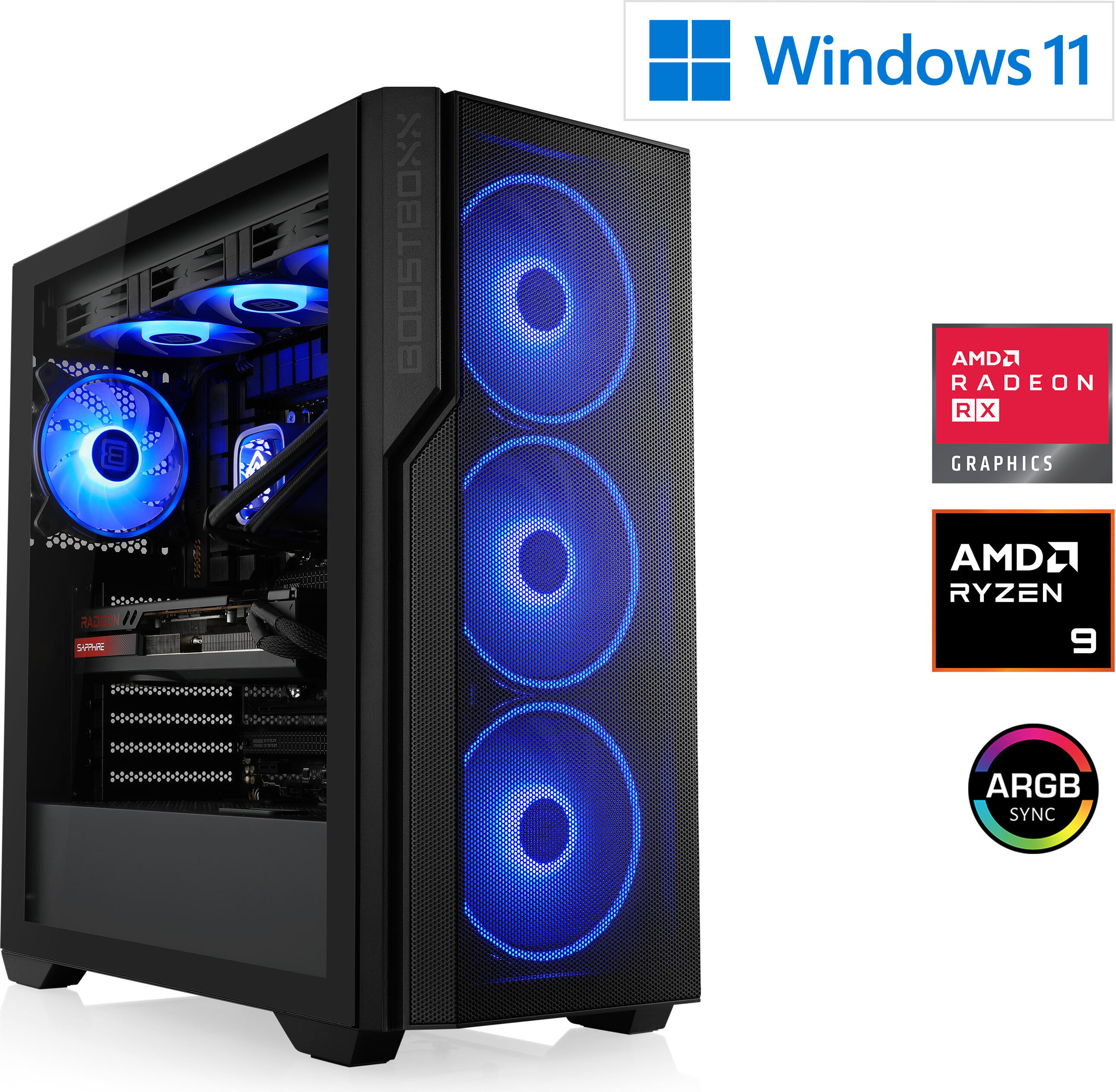 Gaming PC, AMD Ryzen 9 9950X3D, 4300 MHz, Radeon RX 9070 XT, 64 GB DDR5, 2000 GB, Windows 11 Home, USB 3.2 | M12320H