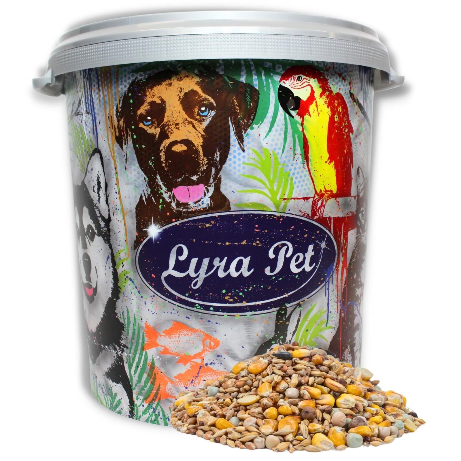 10 kg Lyra Pet® Taubenfutter Standardmischung in 30 L Tonne 76660-002-Z1