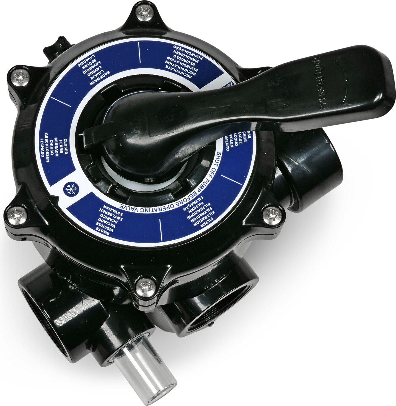 Astralpool 1 1/2'' IG 6-Wege Ventil Astral schwarz 00598