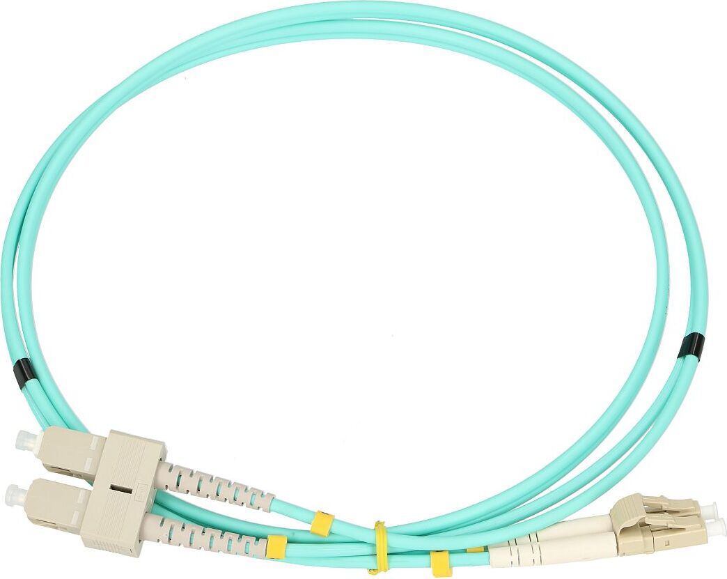 Extralink LC/UPC-SC/UPC Patchkabel Multimodus, OM3, Duplex, 3mm, 2m