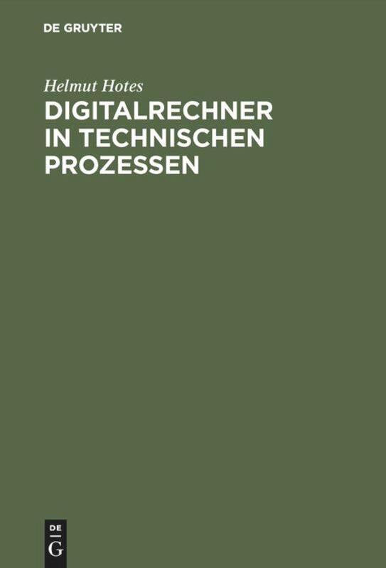 De Gruyter, Mercury Learning And Information Digitalrechner in technischen Prozessen