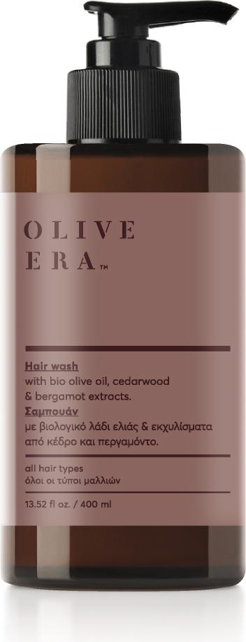 Olive Era Shampoo Bio-Olivenöl 400ml | Sanfte Pflege & Glanz Griechische Feige &Thymian