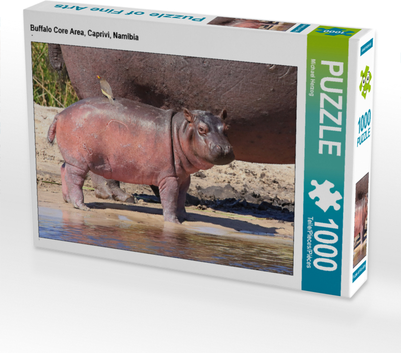 CALVENDO Puzzle Buffalo Core Area, Caprivi, Namibia | 1000 Teile Lege-Größe 64x48cm Foto-Puzzle für glückliche Stunden