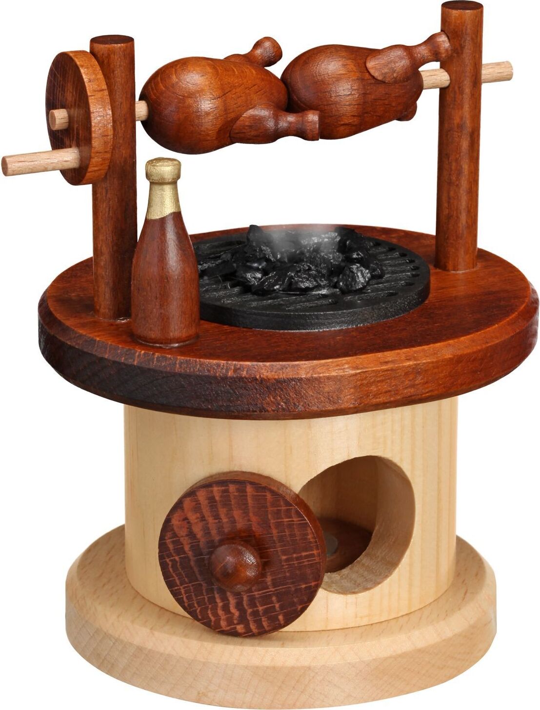 Drechselwerkstatt Uhlig Rauchfigur Drehgrill Hühnchengrill DWU 14 x 11 cm (HxD) 916