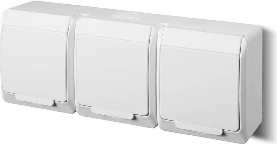 Elektro-Plast Elektroplast Socket Hermes 3Pl White Ip44 0326-02