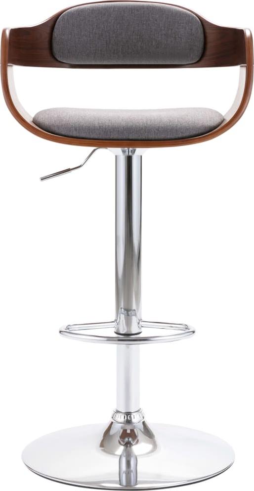 vidaXL Barhocker Sperrholz und Grauer Stoff 287407