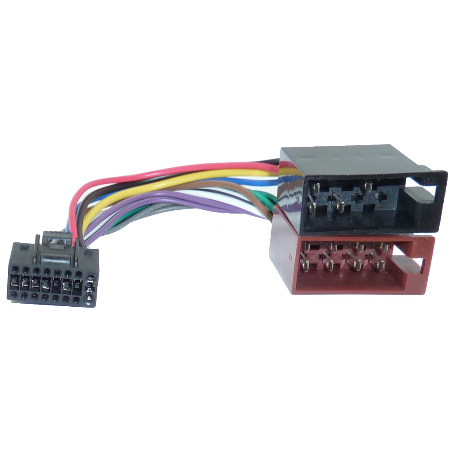 DIN ISO Autoradio Adapter Kabel Stecker 16 Pin Voll Belegt Norm Strom Audio NEW 