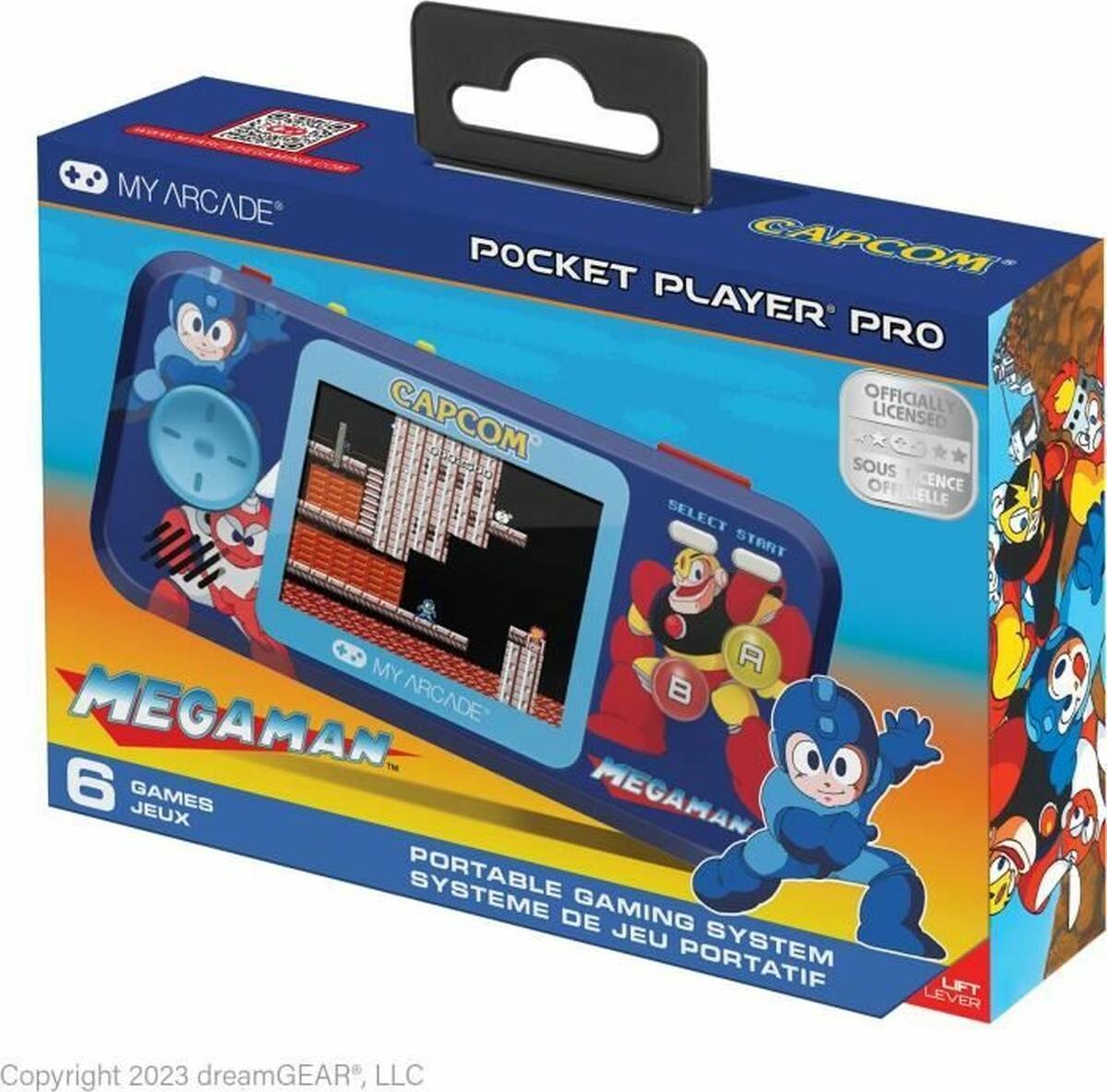 Big Buy Cooking My Arcade Mega Man Pocket Player Pro, Mehrfarbig, D-Pad, Schaltfläche Auswählen, Schaltfläche Start, 6,98 cm (2.75"), 3,5 mm, USB / Batterie, AA DGUNL-4191