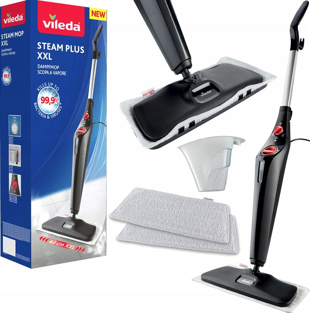 Vileda Dampfmopp Steam Plus Xxl 40 Cm, 99,9% Desinfektion, Rotierender Kopf BELLA-B-2535