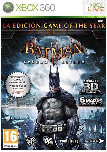 Xbox Original Xbox Games 360 Batman Arkham Asylum Game Of The Year Edition PAL PAL 360SBGY