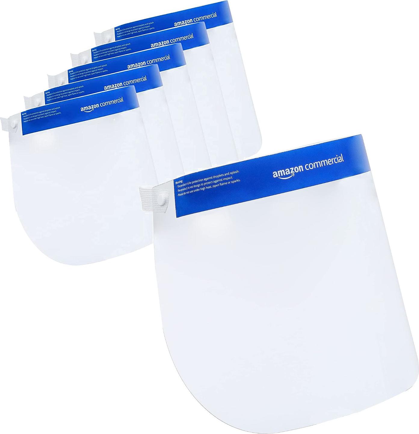 Sonstige Verlage GROSSER Gesichtsschutz x 5 STK. Gesichtsschutz für die Vorderseite AMAZON