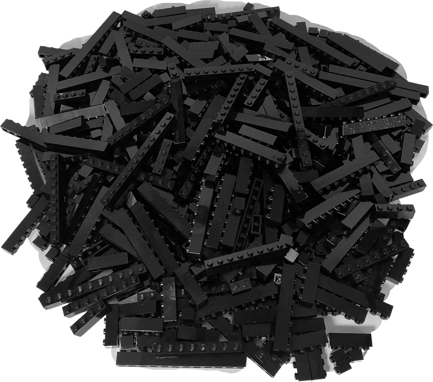 LEGO® kocky Vysoké kocky Čierne 1-radové NEW! Množstvo 250x