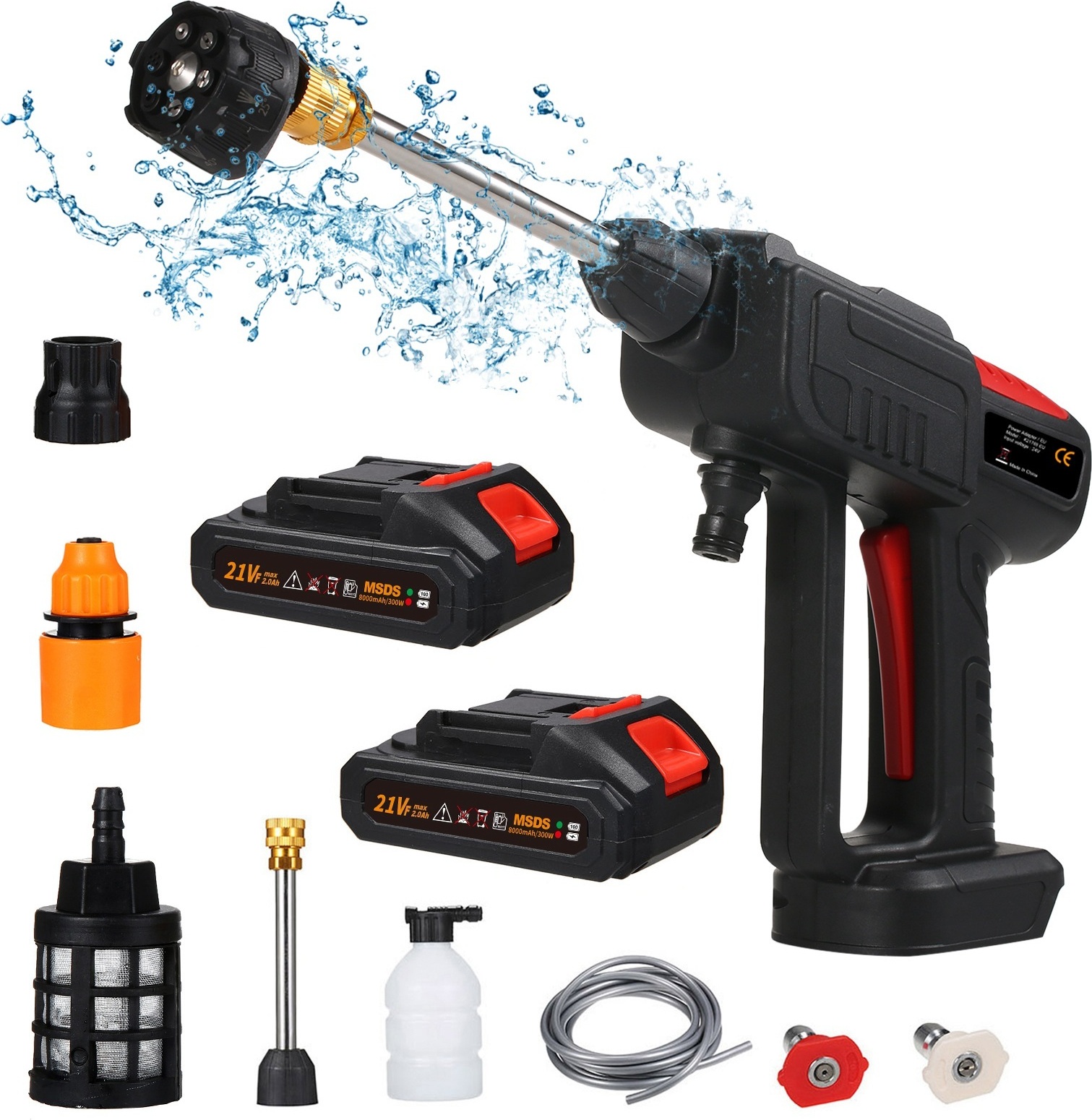 Cocosity Autowaschanlage,Druckwaschanlage,Kabellose Autowaschanlage,Hochdruck-Autowaschanlage,Auto-Hochdruckwaschanlage Schnurloser Hochdruckreiniger