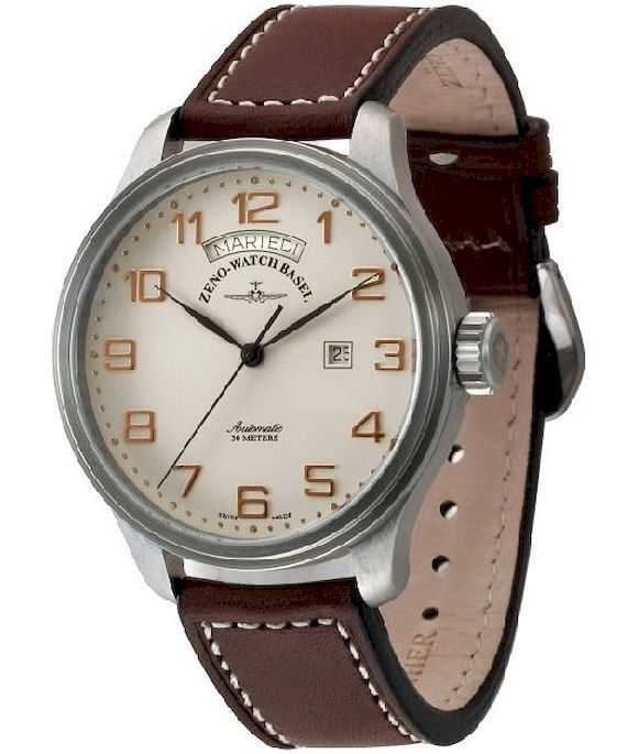 Zeno-Watch - Náramkové hodinky - Pánske - OS Retro Big - 8554DD-12-f2