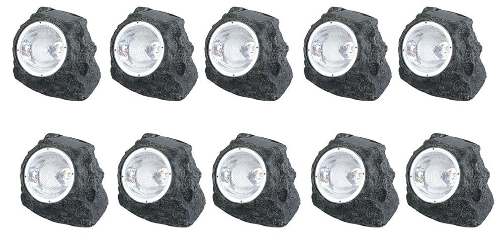 etc-shop Solar-Gartenstrahler mit strahlendem Licht 10er Set 5799