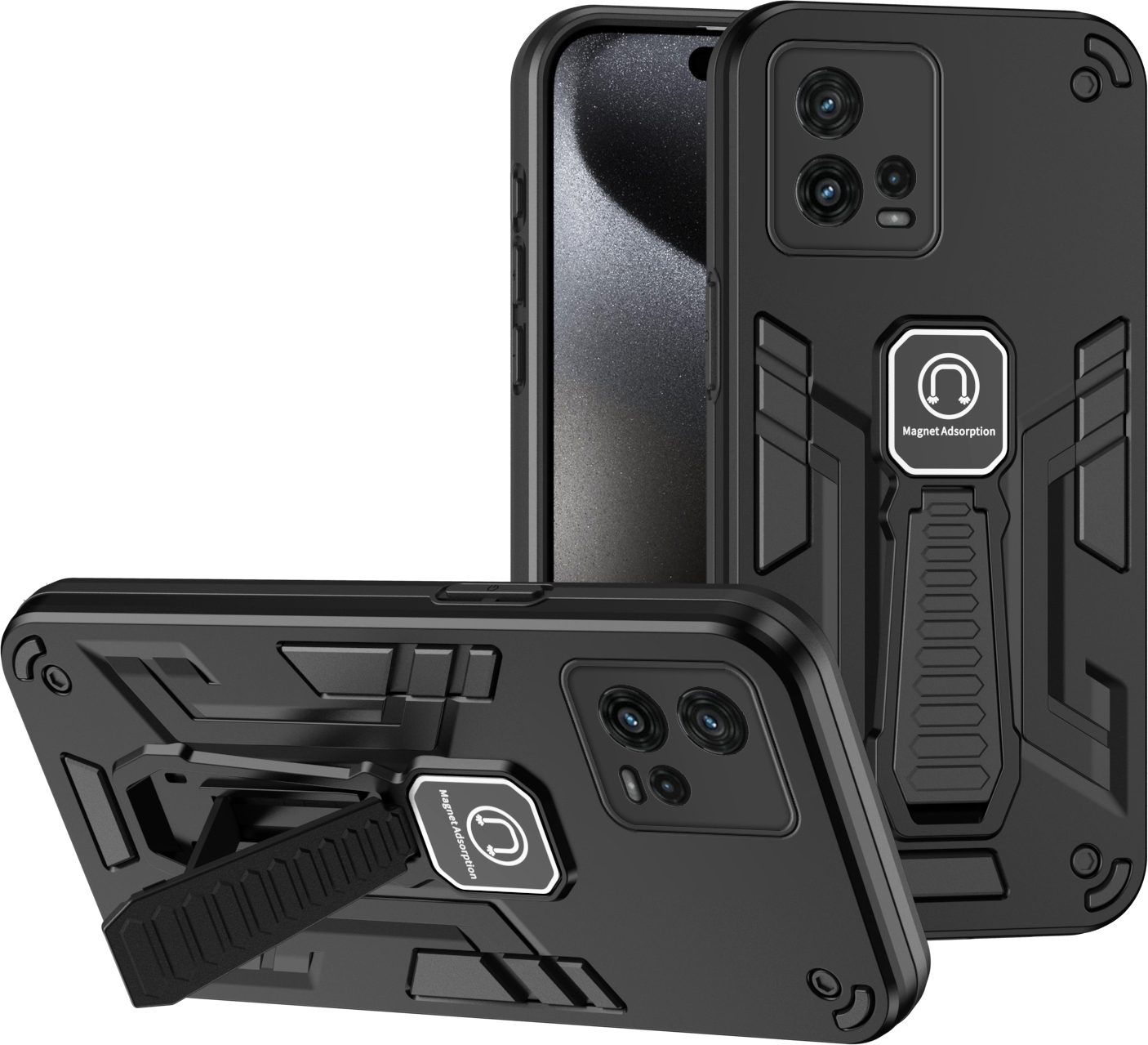 Schutzhülle Für Motorola Moto G72 – TPU Case Mit Carbon-Optik, Stoßfest, Blau