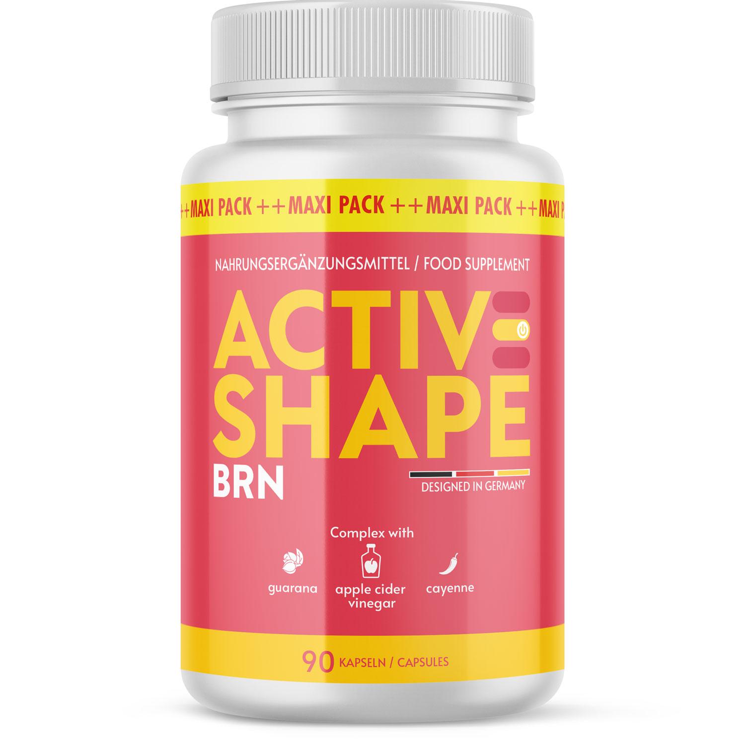Glory Products OÜ ActiveShape Brn Kapseln | Ihr zuverlässiger Partner | Leichte Anwendung | Inhalt 90 Kapseln