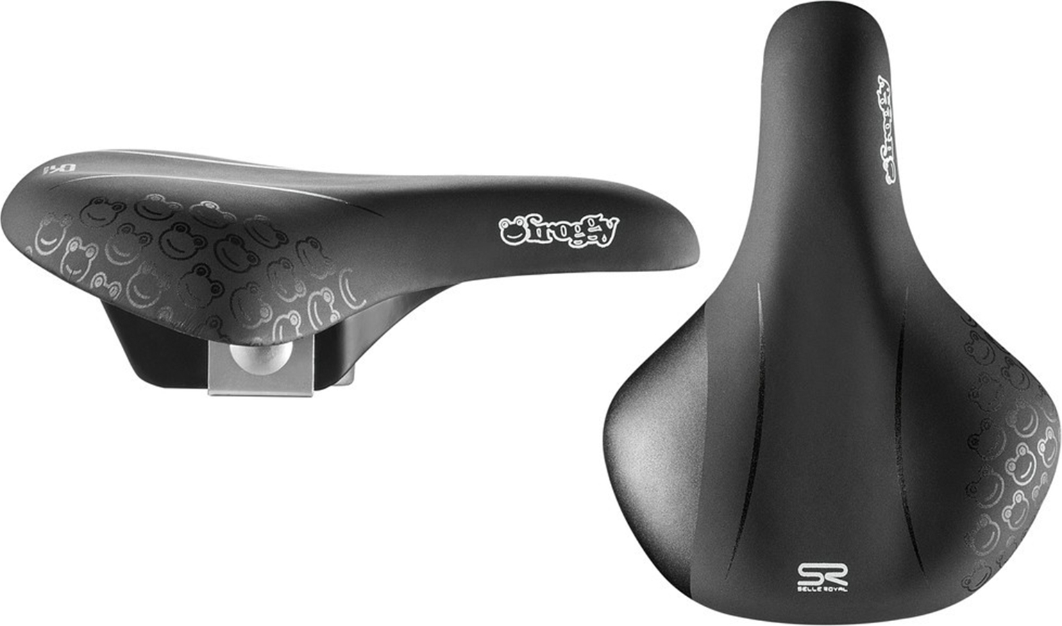 Selle Royal 1702JCNA03807 Junior-Sattel 'Froggy' unisex, 202 x 150 mm, ca. 284 g, schwarz