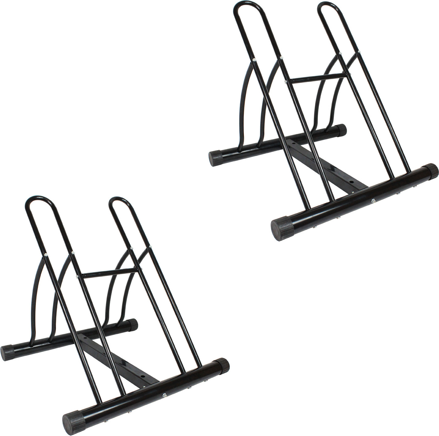 baumarktplus Fahrradständer für 4 Fahrräder DUO Räder Fahrrad Ständer Rad schwarz Twin 41794