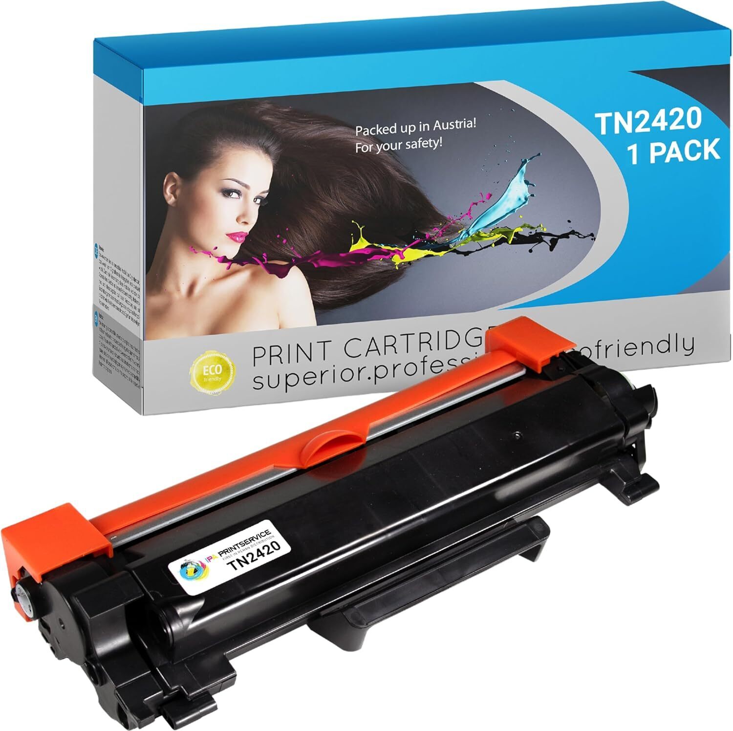 IPA Printservice TN2420 Druckerpatrone – Toner für DCP, HL & MFC Drucker 1x TN2420 Druckerpatrone