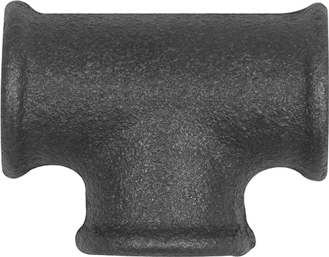 Riegler T-Stück 130, 3 x Rp 1/2 i., Temperguss schwarz TFT 130-12-S