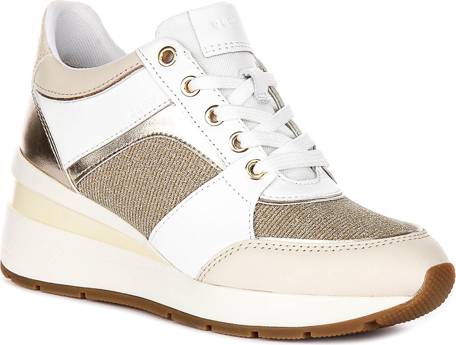 Geox D Zosma A in Weißgold für Damen – 7 UK - 40 EU - 10 US / White Gold