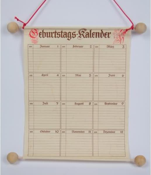 Rnk-Verlag RNK Geburtstagskalender 230 x 300mm 2886