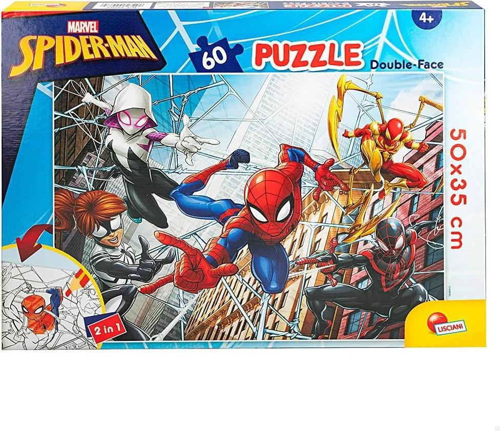 K3yriders Marvel Spider-man Puzzle Doppelseitig 60 Stcke Mehrfarbig 4 Years Mehrfarbig 4 Years 47228-UNIT