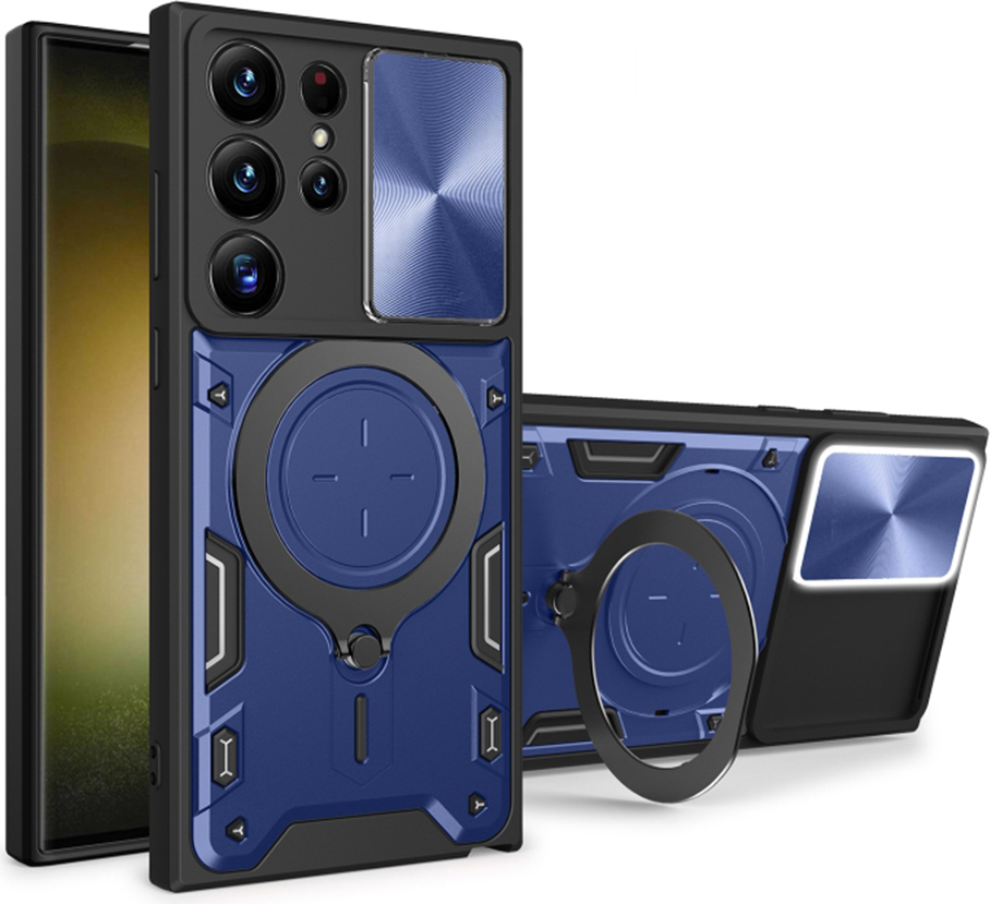 Techsuit CamGuard Pro zadný kryt pre Samsung Galaxy S23 Ultra - modrý