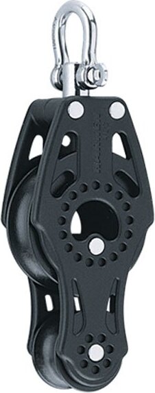 Harken Carbo Fiddle Pulley 57 Mm Schäkel Schwarz Schwarz One Size 2621