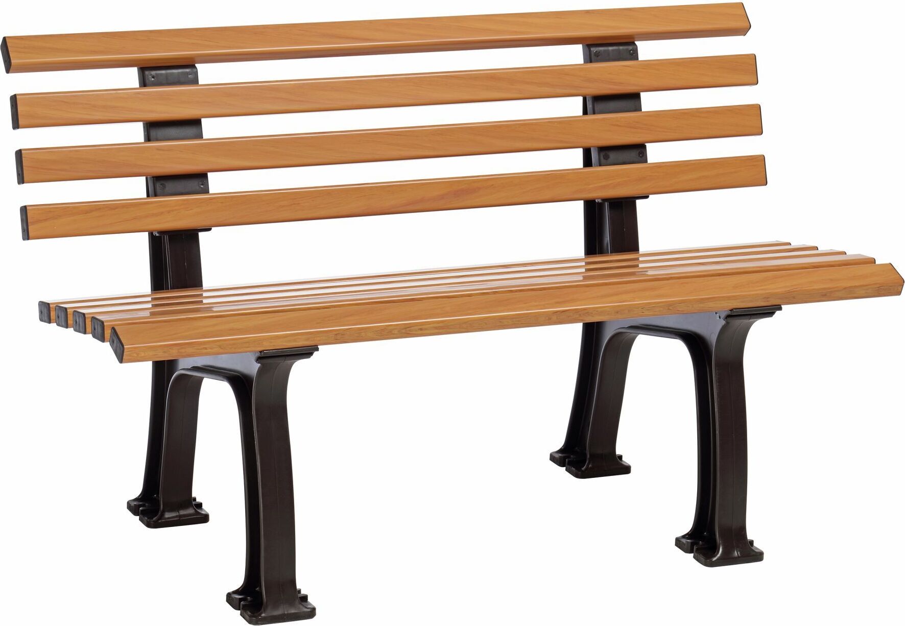 Blome Gartenbank Ibiza 2-Sitzer, Pflegeleichte Kunststoff, mit 9 Mehrkammerprofilen, 2 Standfüßen & Lehne, Holzoptik 50930