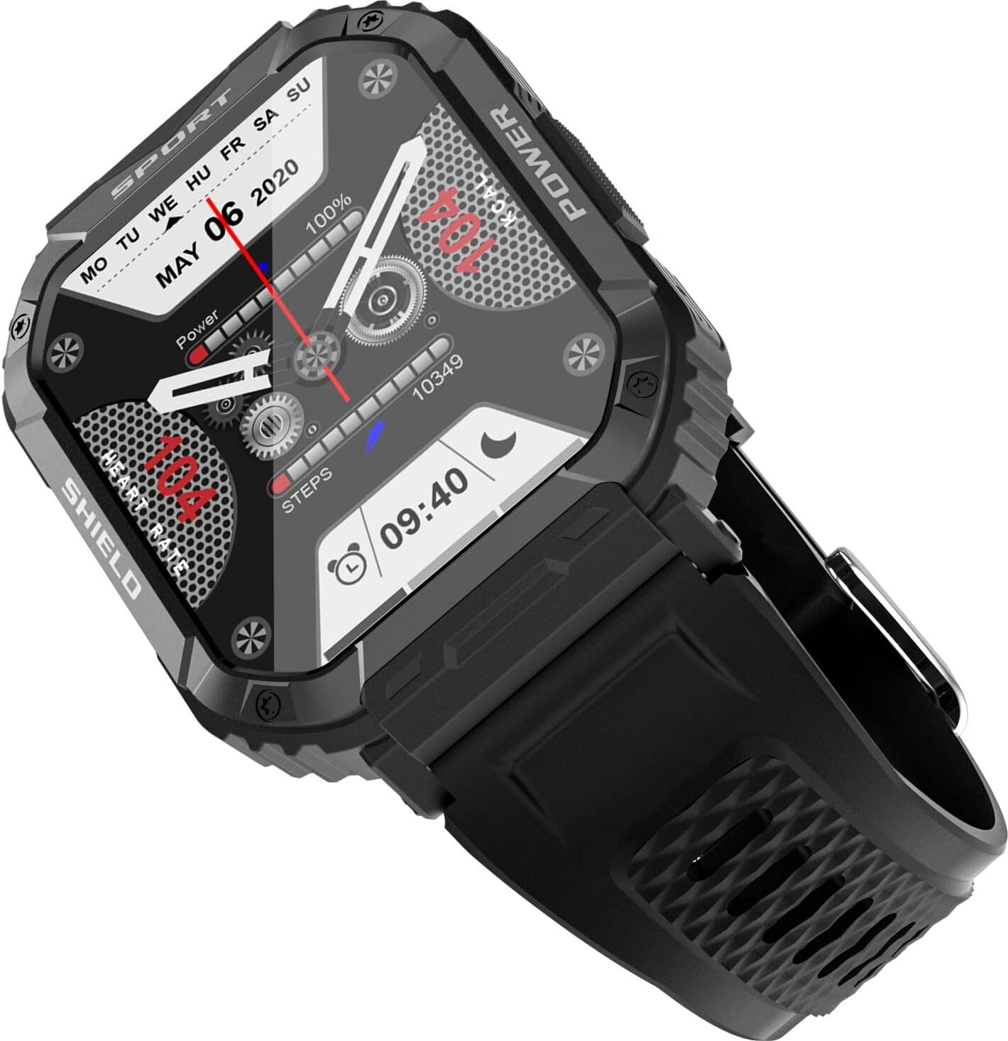 Shepatio Herren -Smartwatch -Telefonfunktion