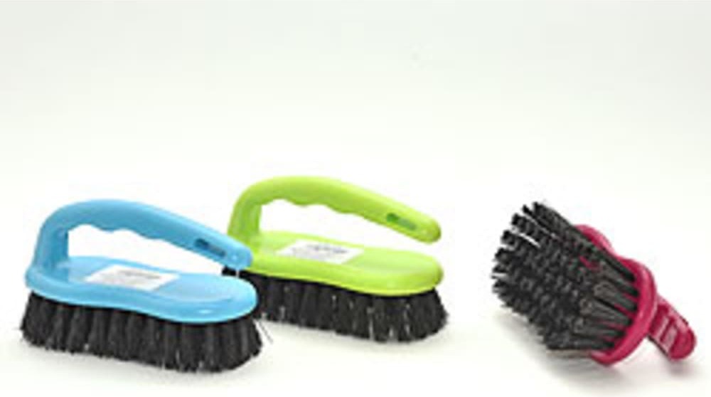 Humbert & Brandt 1 x Scheuerbürste mit Griff ca. 13 x 5 x 8 cm, Farbe zufällig 13190