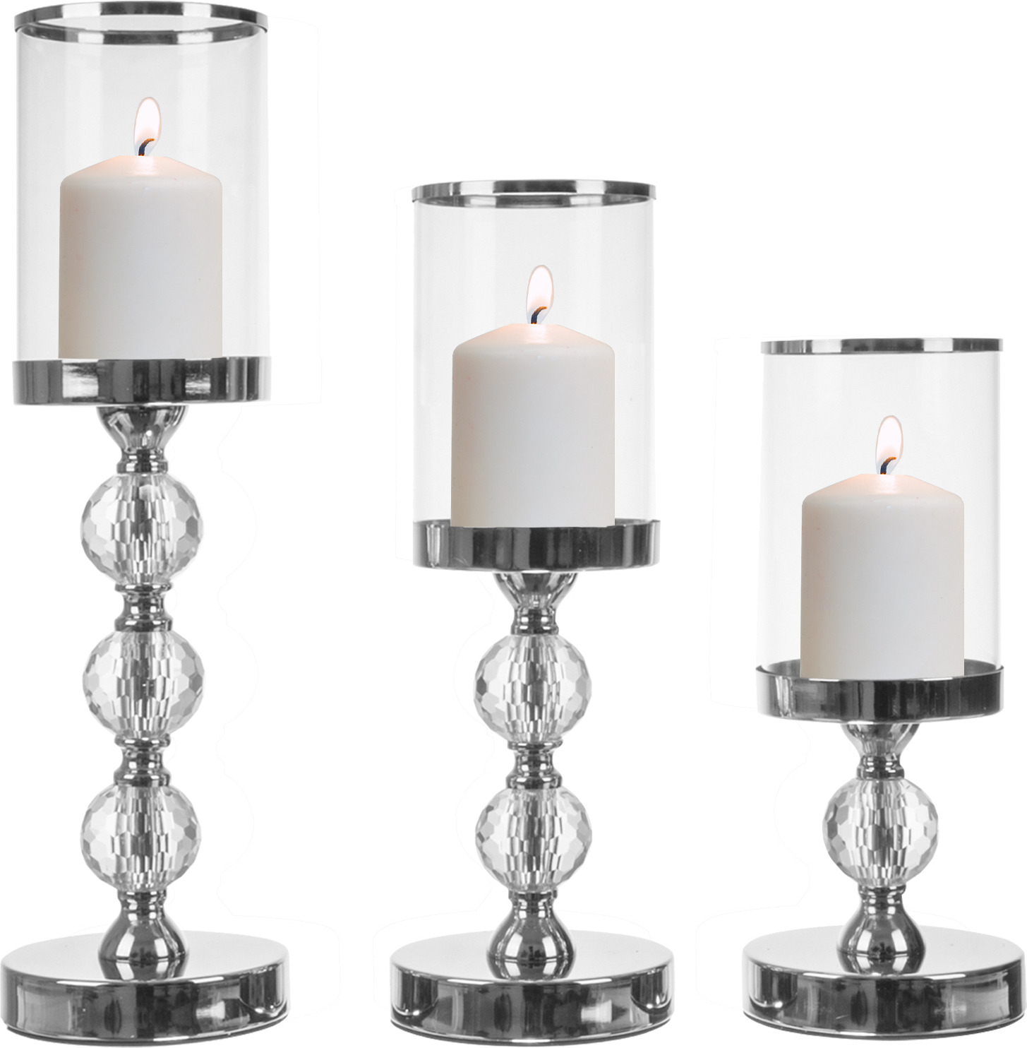 Bougeoirs 3 pièces éteindre bougie outil en acier inoxydable bougie