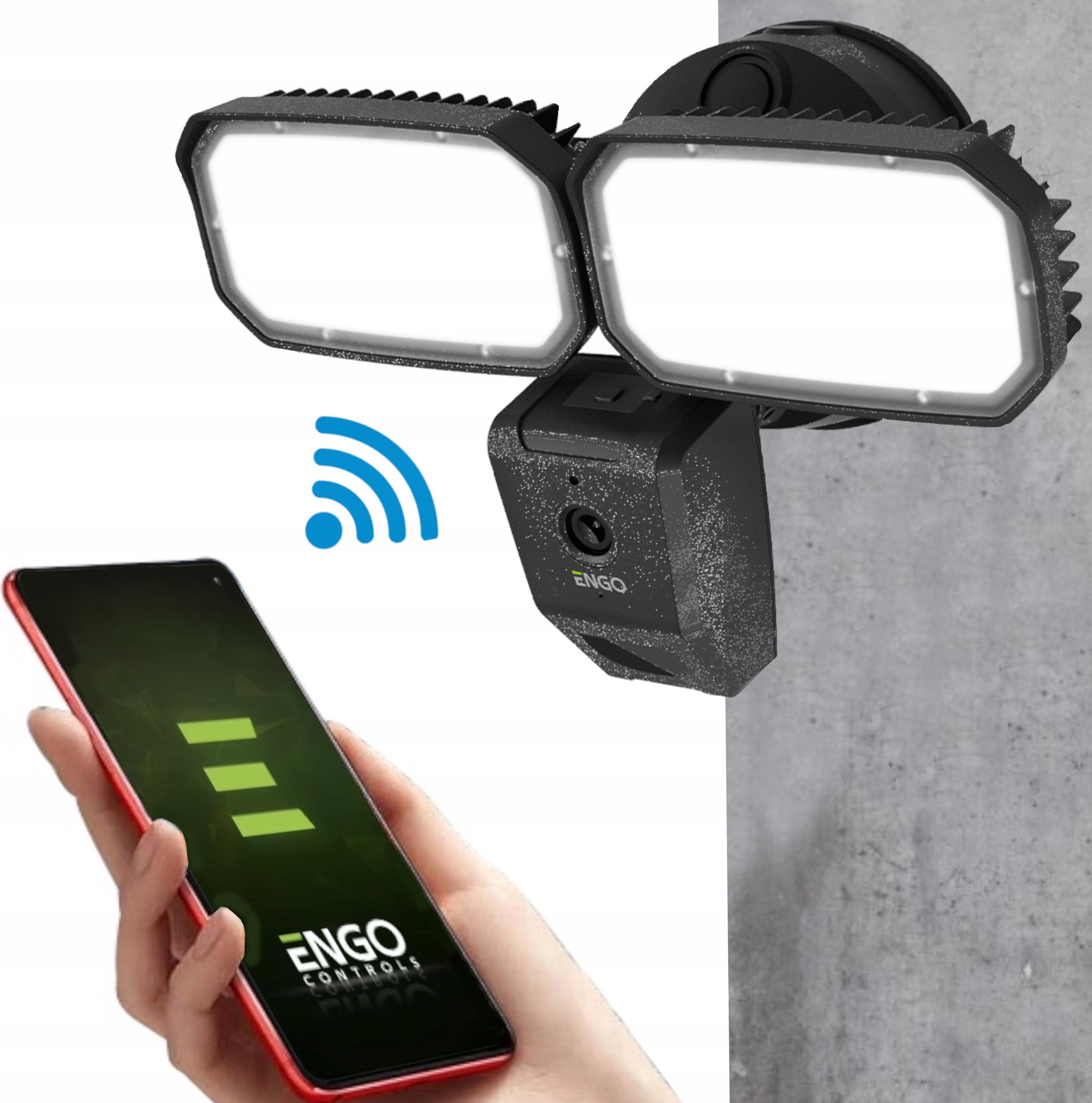 Sanitas | Inteligentná kamera ENGO ECAM-L2 – 4 MP – biela – nočné videnie – detekcia pohybu – IP65